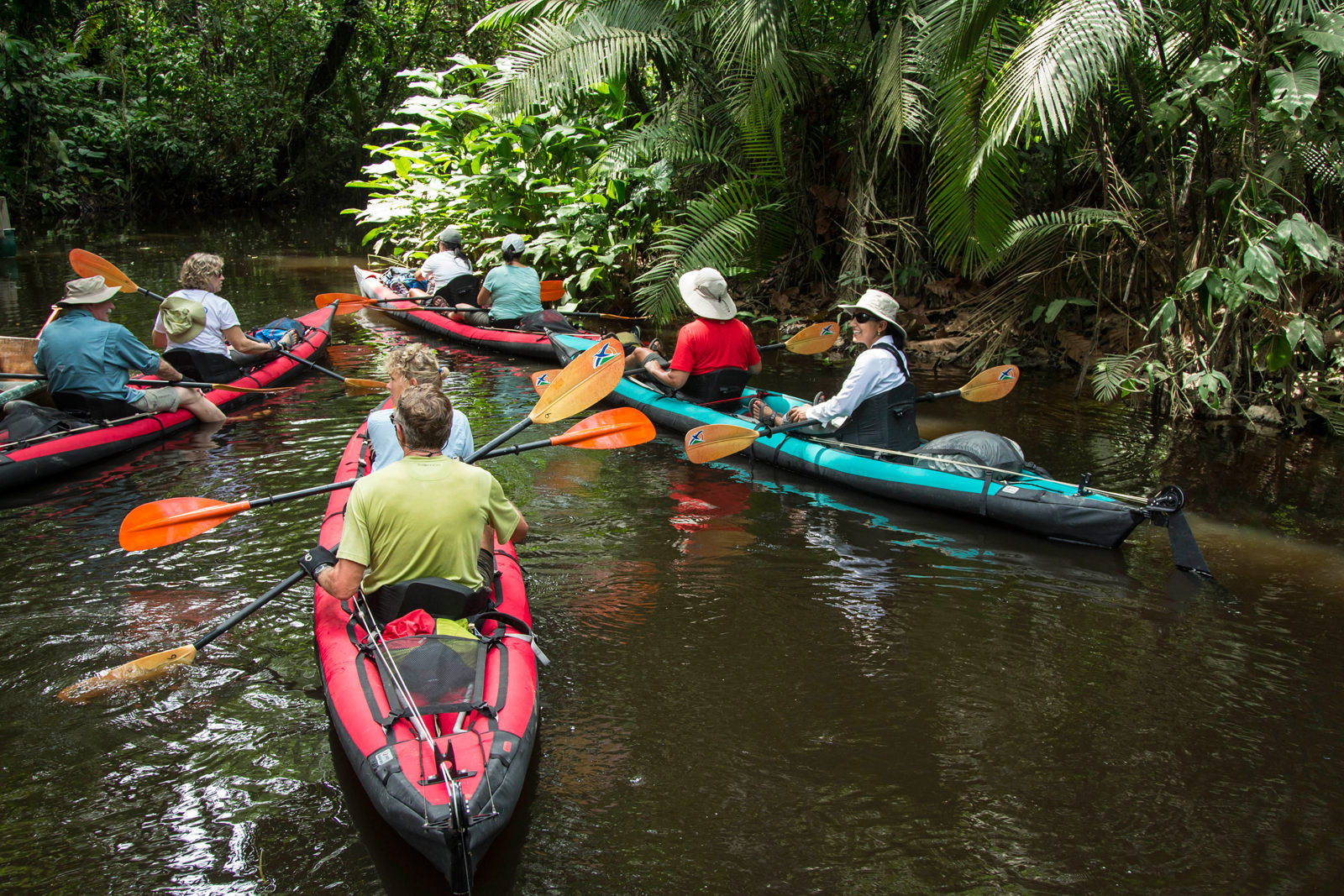 a kayaking tour