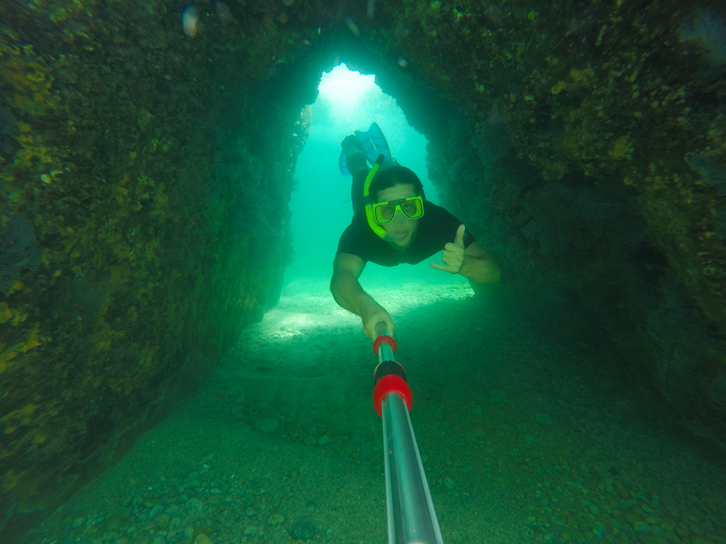 Snorkeler on Baja Kayaking Trip Isla San Jose
