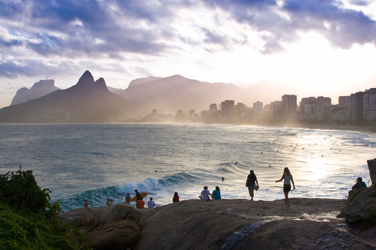 Sunset Ipanema Beach, Rio de Janeiro