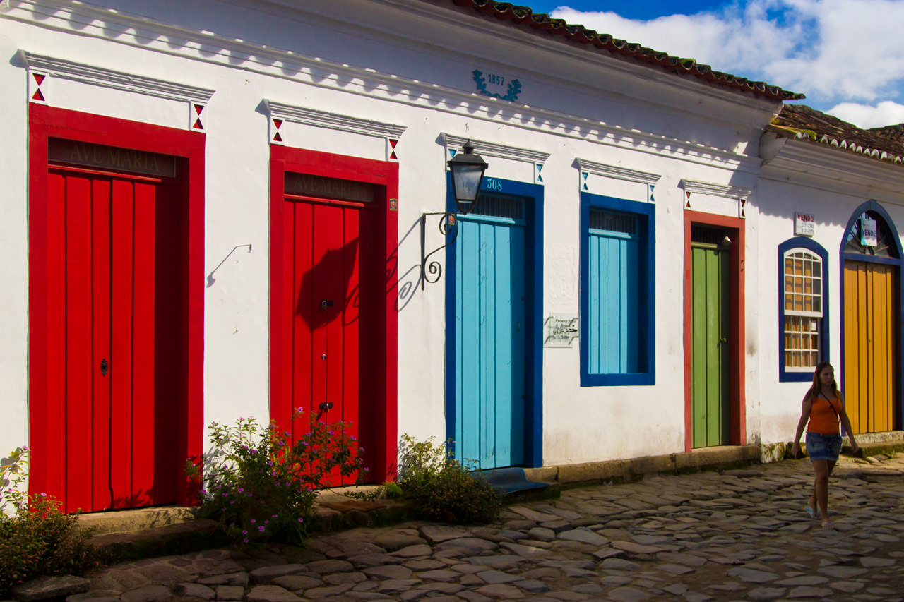 Colorful Doors in Colonial Paraty