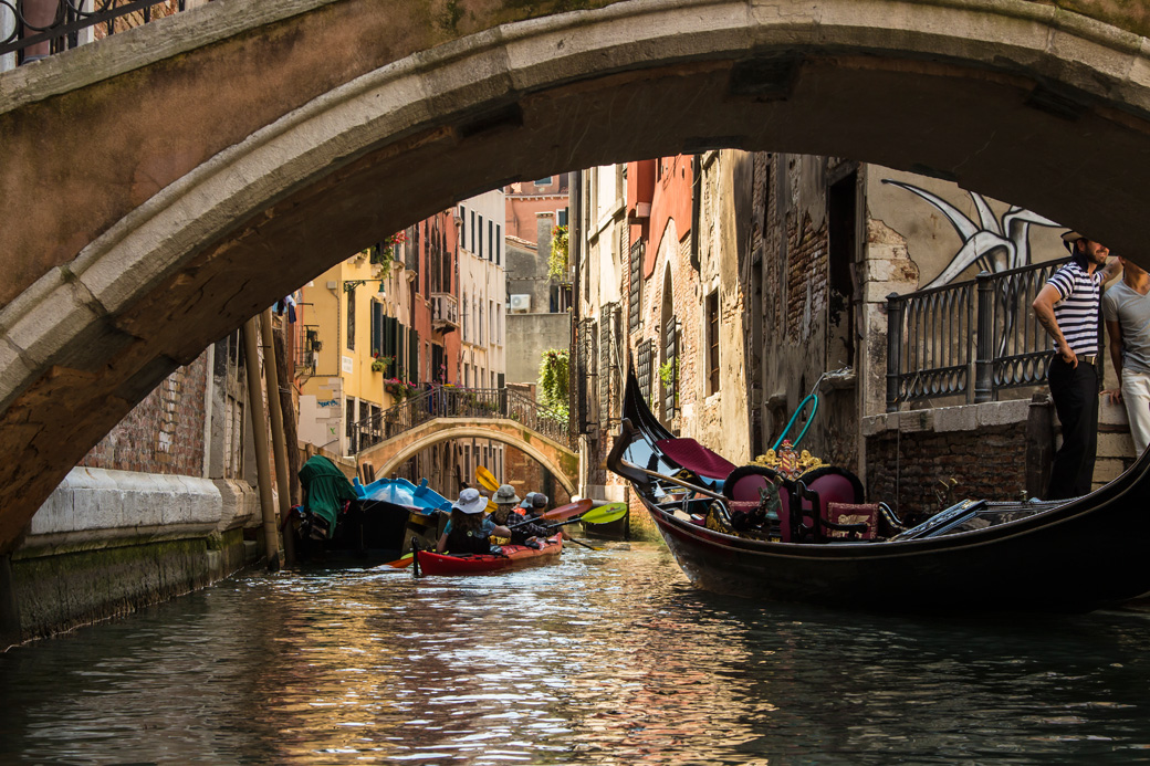 Kayaking the Venice Canals