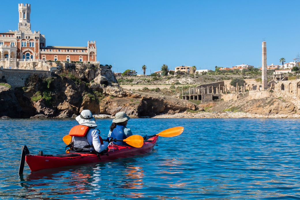 Sicily kayaking tour Capo Passero