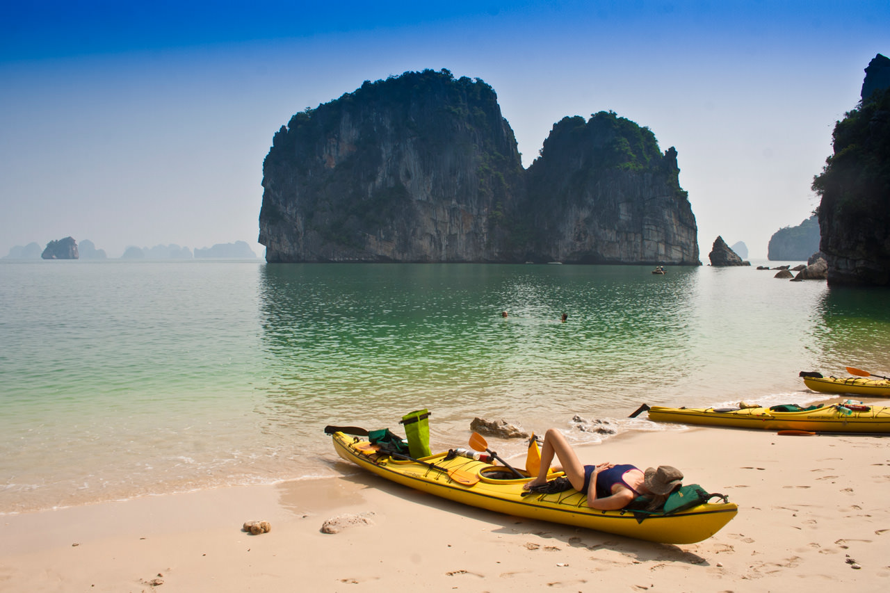 Vietnam Kayaking Tours Halong Bay Mothership Kayak Trips
