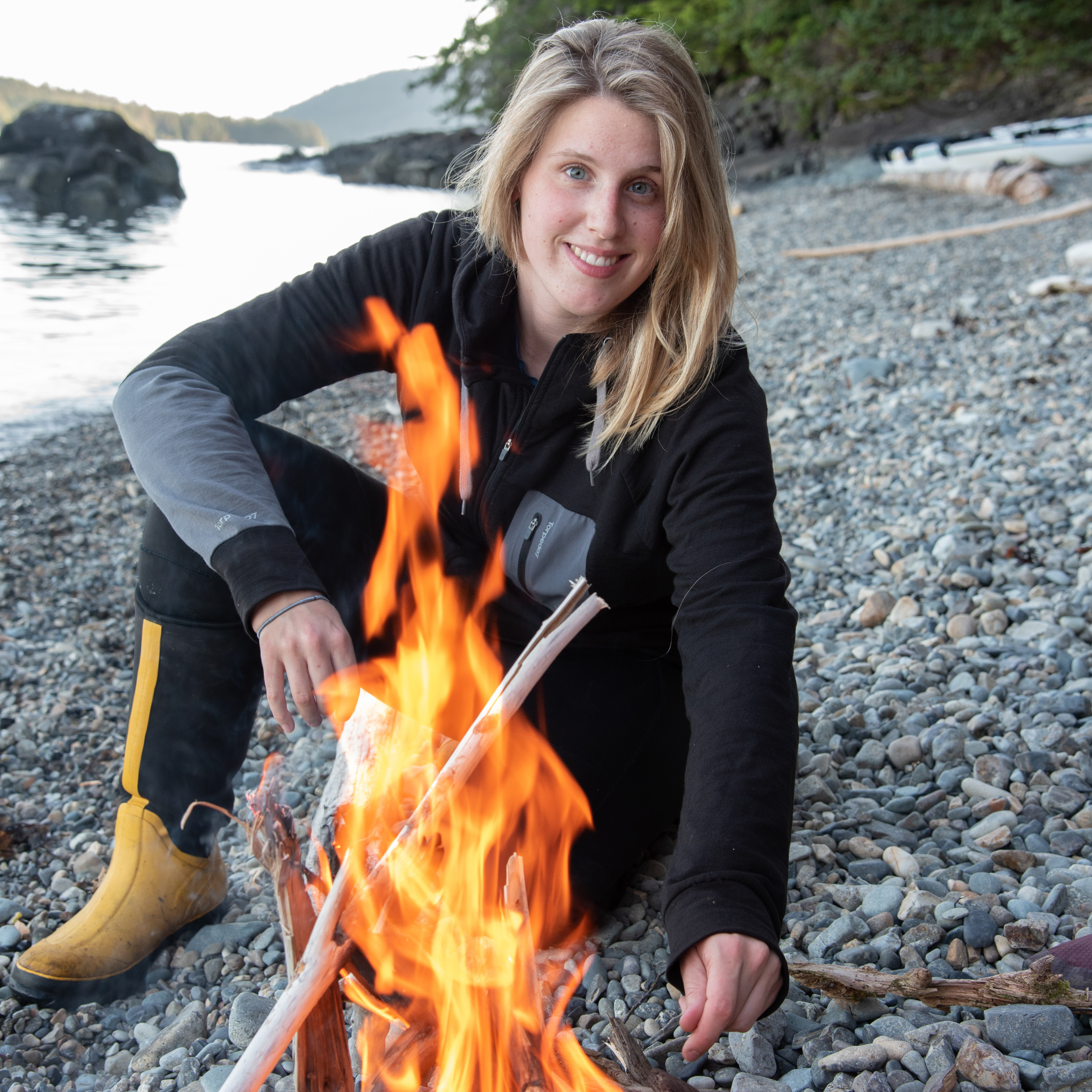 Beach Campfire Haida Gwaii Kayaking Tour